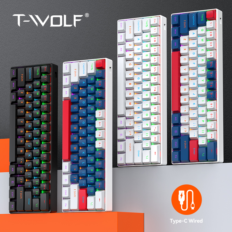 T-WOLF T60 Wired Gaming Keyboa - Gaming Keyboard Not Typing 评论和价格
