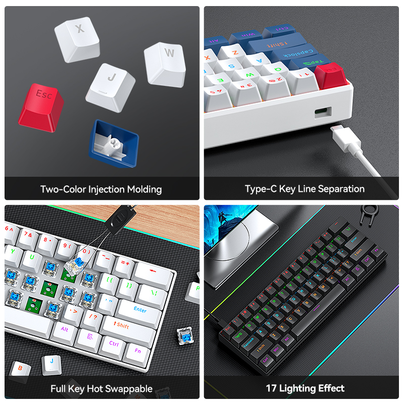T-WOLF T60 Wired Gaming Keyboa - Gaming Keyboard Not Typing 评论和价格