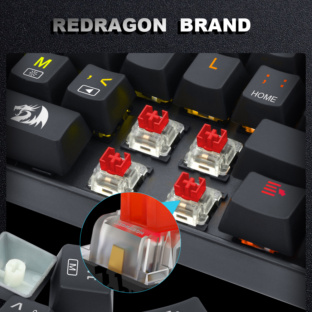 REDRAGON SMD RGB MX switch 3Pi - Keyboard Gaming Blue Switch 评论和价格