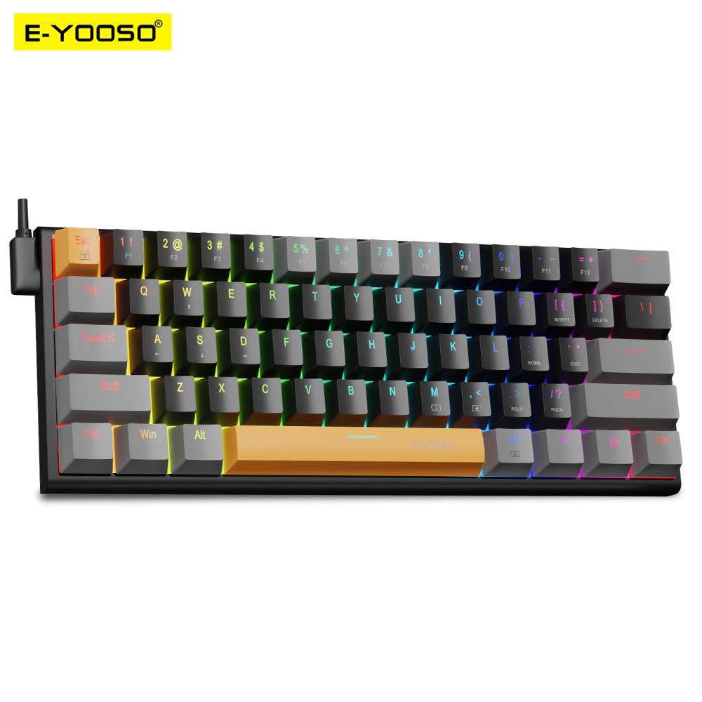 E-YOOSO Z11 RGB USB 60% Mini M - Keyboard Gaming Blue Switch 评论和价格