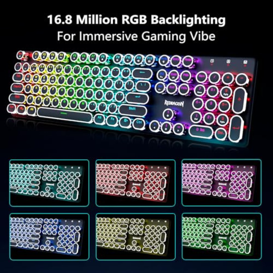 K710 Wireless Typewriter Style - Keyboard Gaming Blue Switch 评论和价格