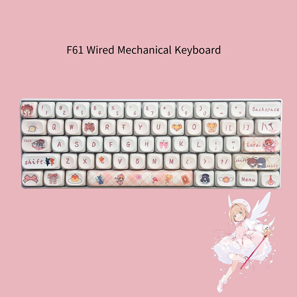 Cardcaptor Sakura 61 Keys Mech - Keyboard Gaming Blue Switch 评论和价格